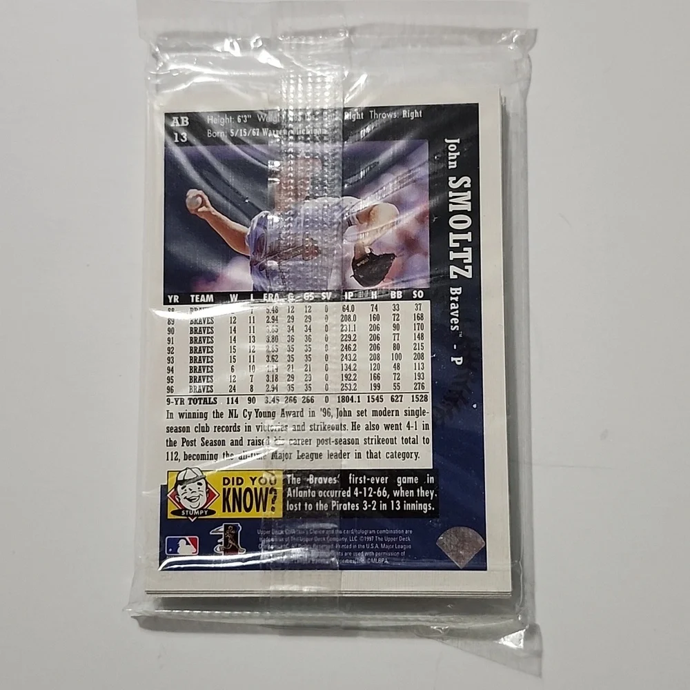 Atlanta Braves Trading Cards 1997 Collector's Choice Team Set
